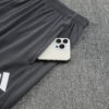2025/2026 Arsenal Half-Pull Black Grey Tracksuit detail view