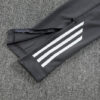 2025/2026 Arsenal Half-Pull Black Grey Tracksuit detail view