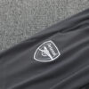 2025/2026 Arsenal Half-Pull Black Grey Tracksuit detail view