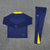 2025/2026 Atletico Madrid Blue Half-Pull Tracksuit back view