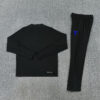 2025/2026 Barcelona Black Blue Half-Pull Tracksuit back view
