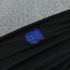 2025/2026 Barcelona Black Blue Half-Pull Tracksuit detail view