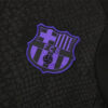 2025/2026 Barcelona Black Purple Half-Pull Tracksuit detail view