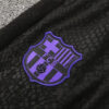 2025/2026 Barcelona Black Purple Half-Pull Tracksuit detail view