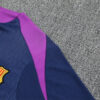 2025/2026 Barcelona Blue Purple Half-Pull Tracksuit detail view