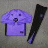 2025/2026 Barcelona Purple Half-Pull Tracksuit front view