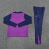 2025/2026 Barcelona Purple Half-Pull Tracksuit back view