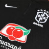 2025/2026 Brazil Orange Black Half-Pull Tracksuit detail view