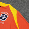 2025/2026 Brazil Orange Half-Pull Tracksuit detail view