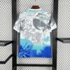 2025/2026 Brazil Special Edition White Blue Parrot Football Shirt back view