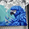 2025/2026 Brazil Special Edition White Blue Parrot Football Shirt detail view