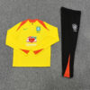 2025/2026 Brazil Yellow Half-Pull Tracksuit front view