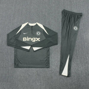 2025/2026 Chelsea Half-Pull Tracksuit Grey