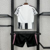 2025/2026 Juventus Home Football Shirt Kids Size back view