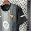 2025/2026 Kids Size Barcelona Black Goalkeeper Football Kit detail view