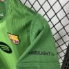 2025/2026 Kids Size Barcelona Green Goalkeeper Football Kit detail view