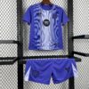 2025/2026 Kids Size Barcelona Purple Goalkeeper Football Kit detail view