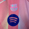2025/2026 Kids Size Barcelona Special Edition Pink Football Shirt back view