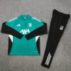 2025/2026 Liverpool Green Half-Pull Tracksuit front view