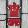 2025/2026 Liverpool Home Soccer Jersey Kids Size front view