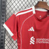 2025/2026 Liverpool Home Soccer Jersey Kids Size detail view