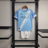 2025/2026 Manchester City Home Football Shirt Kids Size front view