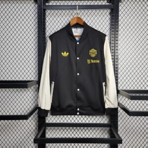 2025/2026 Manchester United Black And White Jacket Windbreaker