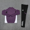 2025/2026 Manchester United Half-Pull Purple Tracksuit back view