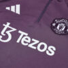 2025/2026 Manchester United Half-Pull Purple Tracksuit detail view