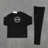 2025/2026 PSG Paris Saint-Germain Black Half-Pull Tracksuit back view