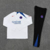 2025/2026 PSG Paris Saint-Germain White Half-Pull Tracksuit front view