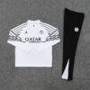 2025/2026 PSG Paris Saint-Germain White Half-Pull Tracksuit front view
