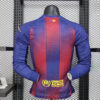2025/2026 Player Version Long Sleeve Barcelona Home Football Shirt back view