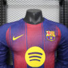 2025/2026 Player Version Long Sleeve Barcelona Home Football Shirt detail view