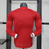 2025/2026 Player Version Long Sleeve Liverpool Home Football Shirt back view