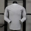 2025/2026 Player Version Real Madrid Home Long Sleeves Football Shirt back view