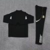 2025/2026 Real Madrid Black Half-Pull Tracksuit back view