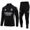 2025/2026 Real Madrid Black Half-Pull Tracksuit detail view