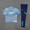 2025/2026 Real Madrid Blue Half-Pull Tracksuit back view