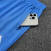2025/2026 Real Madrid Half-Pull White and Blue Tracksuit detail view