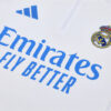 2025/2026 Real Madrid Half-Pull White and Blue Tracksuit detail view