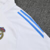 2025/2026 Real Madrid Half-Pull White and Blue Tracksuit detail view