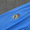 2025/2026 Real Madrid Half-Pull White and Blue Tracksuit detail view