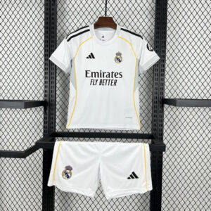 2025/2026 Real Madrid Home Football Shirt Kids Size