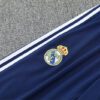 2025/2026 Real Madrid White and Blue Half-Pull Tracksuit detail view