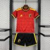 2026 Belgium Home World Cup Football Shirt Kids Size front view
