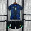 2026 Brazil Away World Cup Football Shirt Kids Size front view
