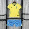 2026 Brazil Home World Cup Football Shirt Kids Size front view
