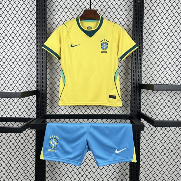 2026 Brazil Home World Cup Football Shirt Kids Size