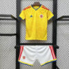 2026 Kids Size Colombia Home Football Shirt front view